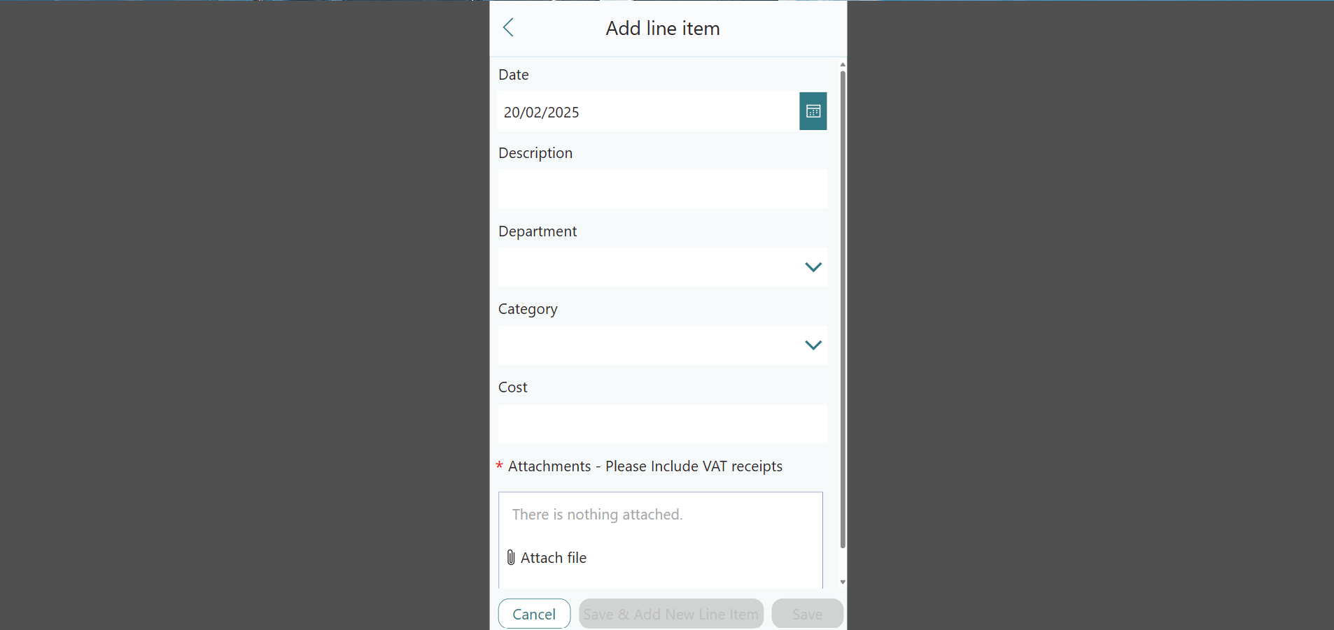Expense request app built with Power Apps and Microsoft SharePoint