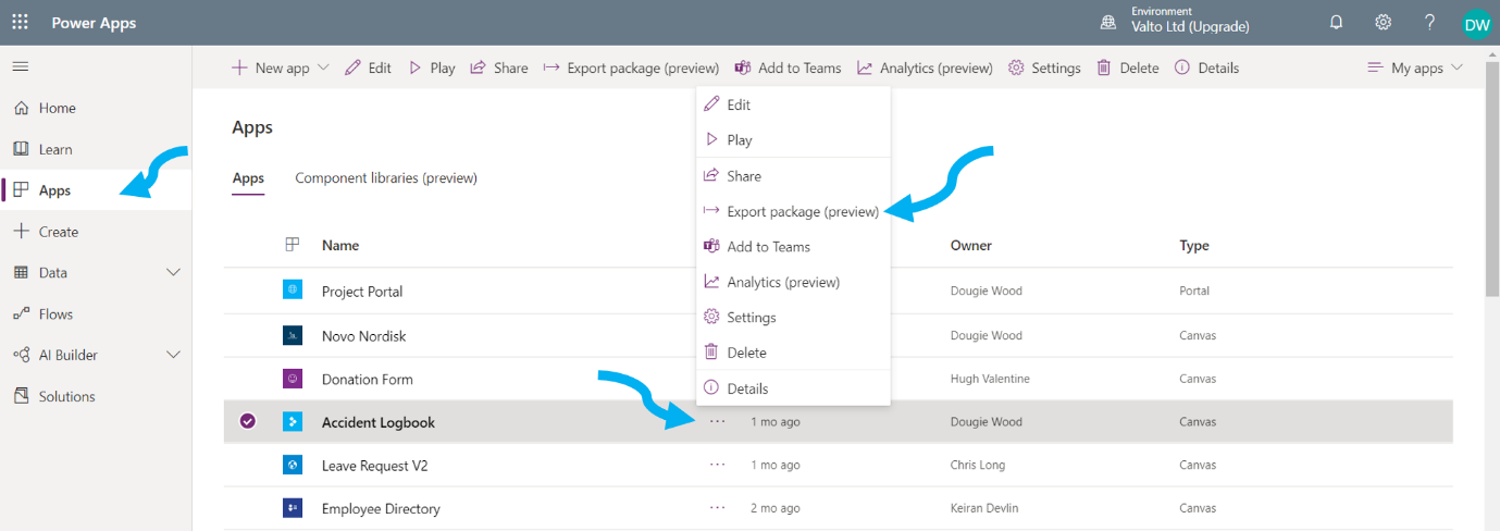 Microsoft Sharepoint Power Apps Select an App