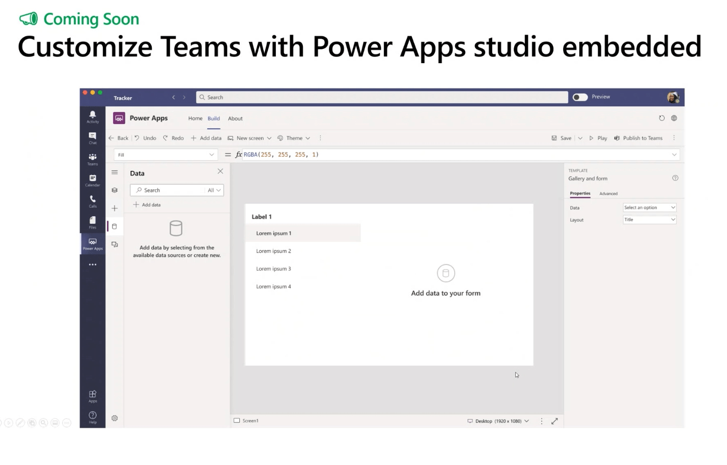 Customise Microsoft Teams with Powerapps from the Business Applications Summit