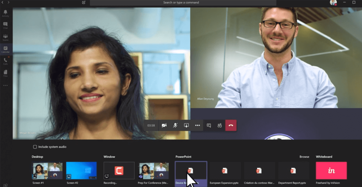 Teams video conference calling meeting remote working