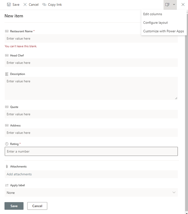 Dougie Wood SharePoint List Form