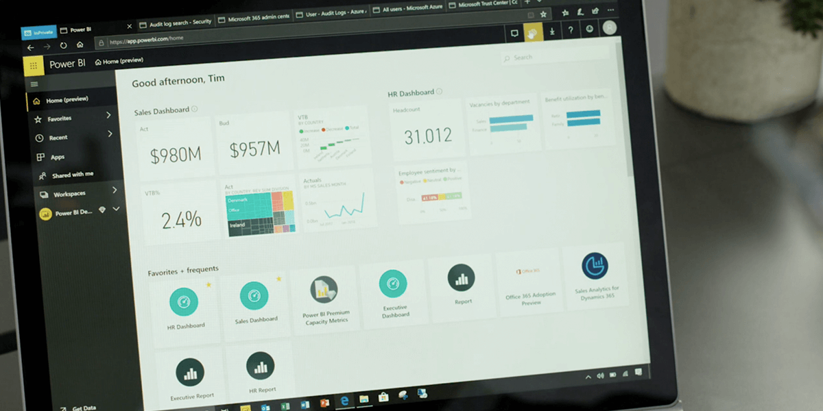 Microsoft Power BI Dashboard - Valto