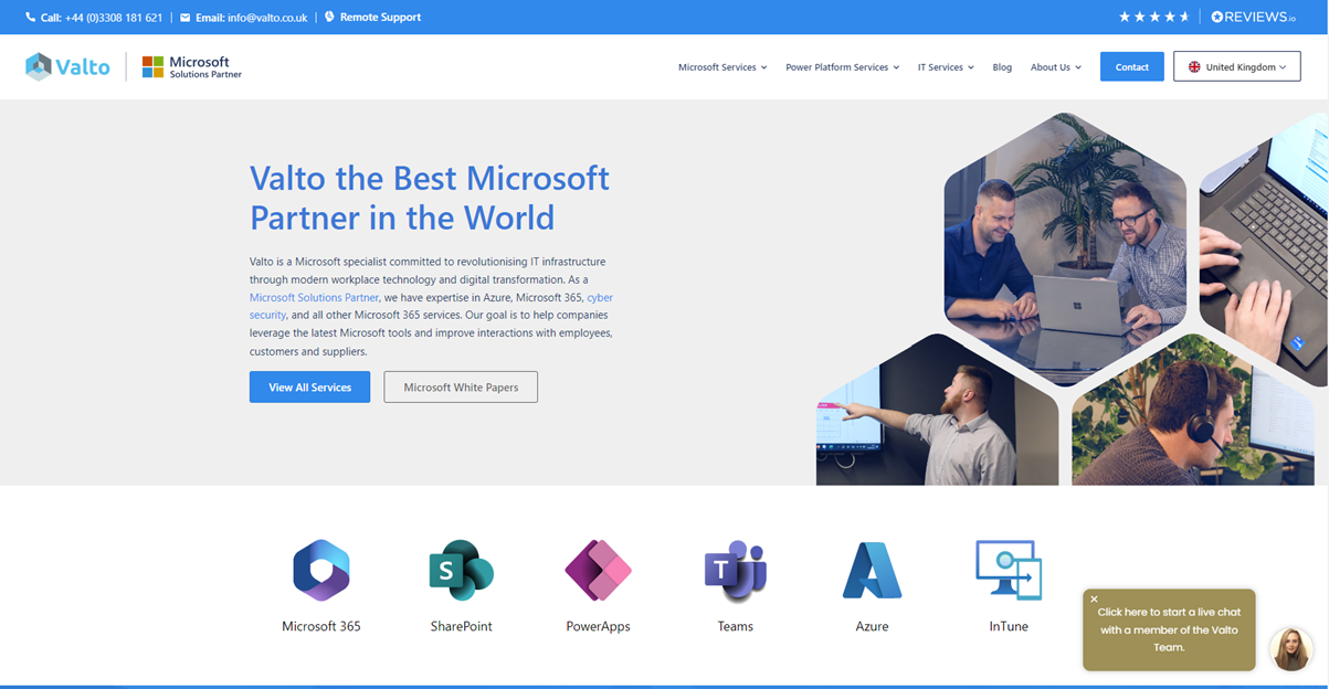 valto rebranded website