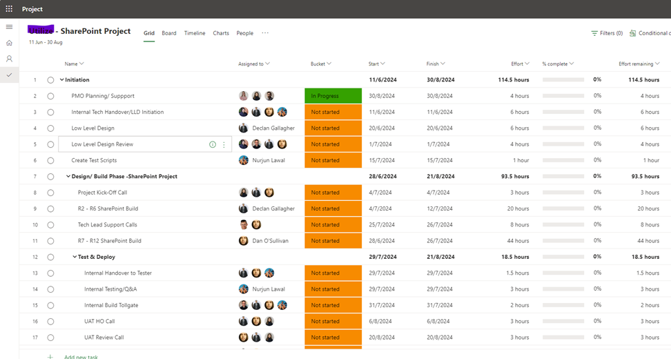 Project Delivery Plan