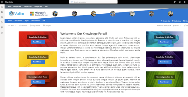 example of call to action webparts