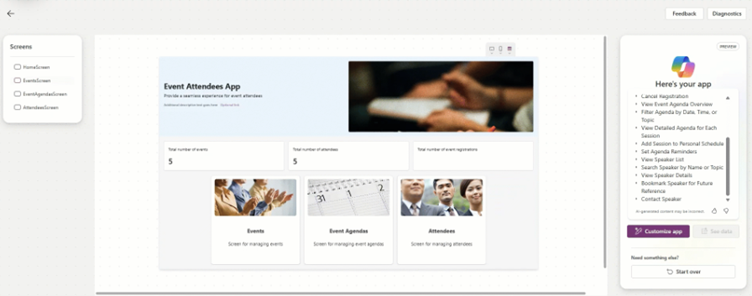 tweaking app in plan designer