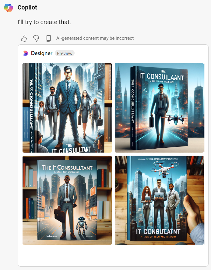 using copilot to generate creative images