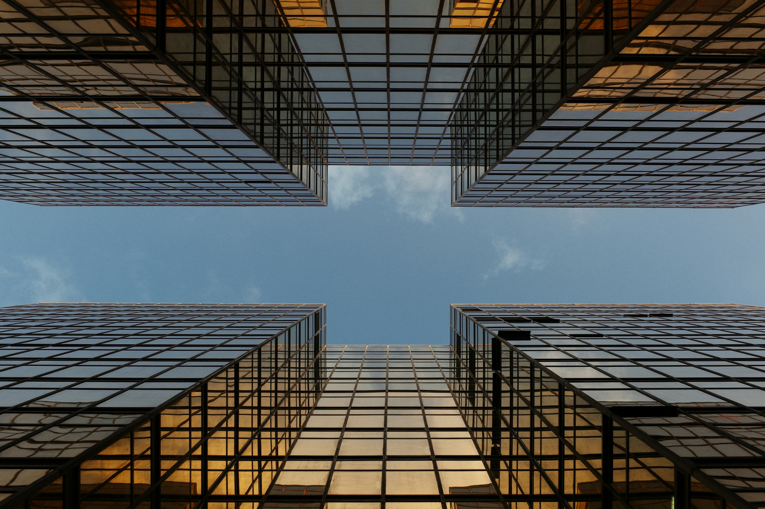 View of buildings from the ground