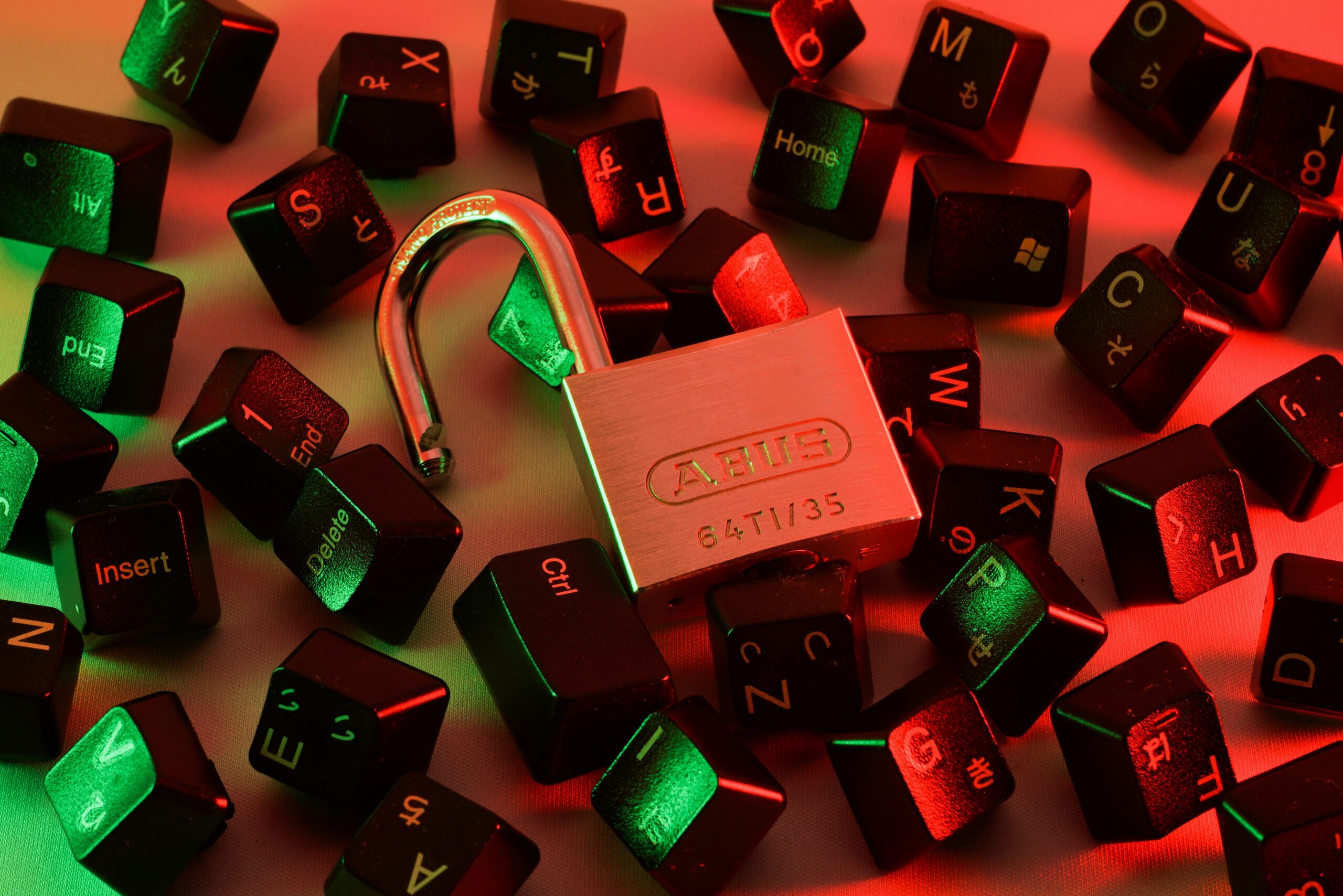 Padloack over keyboard keys