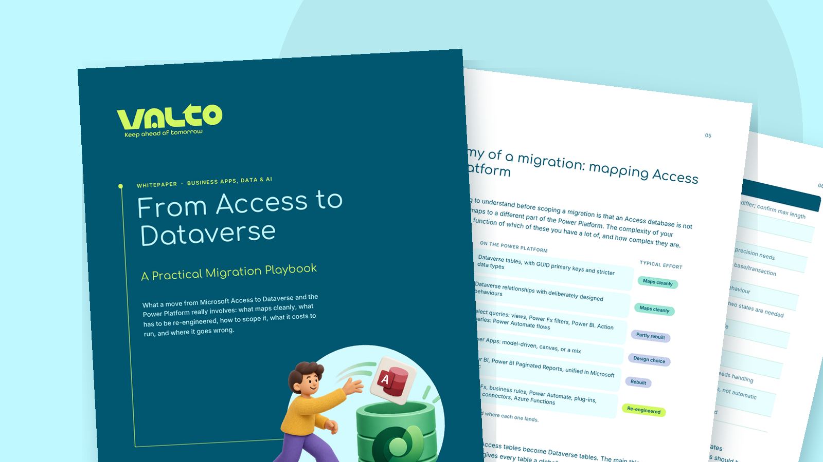 Dataverse whitepaper pages fanned